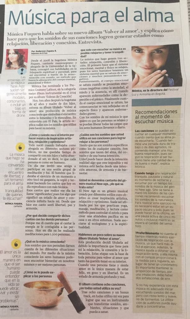 Entrevista Mónica Fuquen Diario el País de Cali 27 Jun 2017