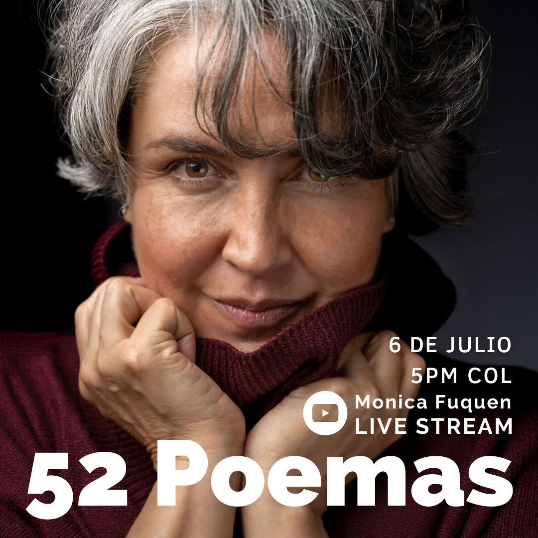 Noticia lanzamiento 6 de julio de 2022 52 poemas Monica Fuquen Bogotá Colombia
